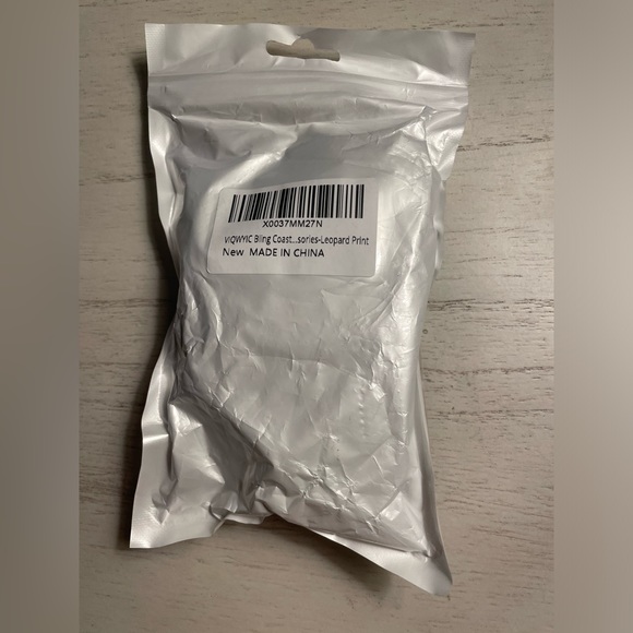 4pc bling leopard print car coasters - Picture 5 of 7